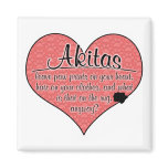 Akita Paw Prints Dog Humour Magnets