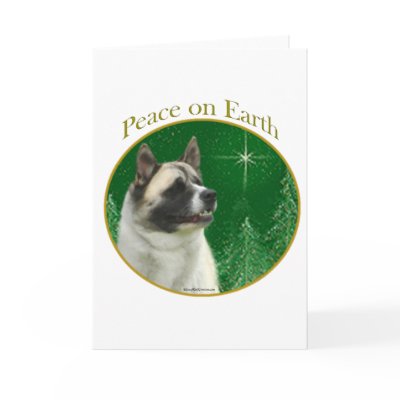 Akita Peace Cards by GreyWolfCreation