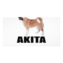 Akita Custom Photo Card