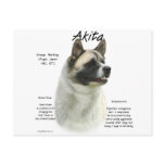 Akita (pinto) History Design postcards