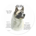 Akita (pinto) History Design stickers