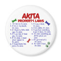 AKITA Property Laws 2 magnets