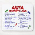 AKITA Property Laws 2 mousepads