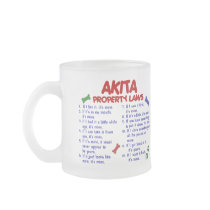 AKITA Property Laws 2 Mugs