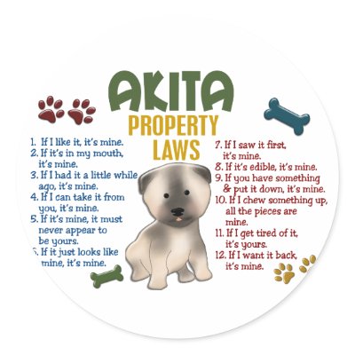 Akita Property Laws 4 by poochloverstuff