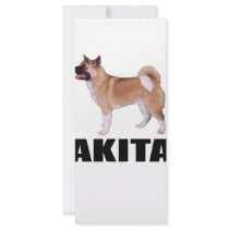Akita Customized Rack Card