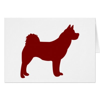 Akita (Red) Card by purelypups