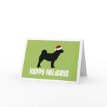 Akita Santa Hat cards