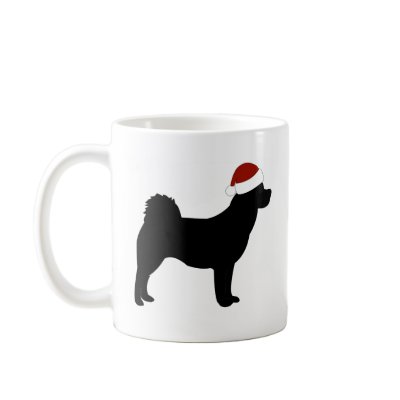 Akita Santa Hat Mug by purelypups