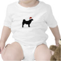 Akita Santa Hat t-shirts