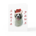 Akita Santa Paws cards