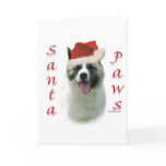 Akita Santa Paws cards