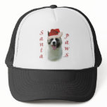 Akita Santa Paws Trucker Hats