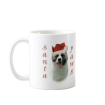 Akita Santa Paws Coffee Mug