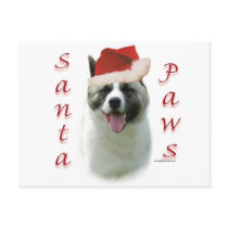 Akita Santa Paws