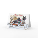 Akita Season Greetings Cards