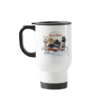 Akita Season Greetings Coffee Mugs