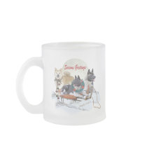 Akita Season Greetings Mugs