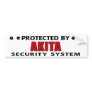 Akita Security System Bumper Sticker