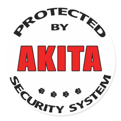 Akita Security System Sticker by DanesRUs