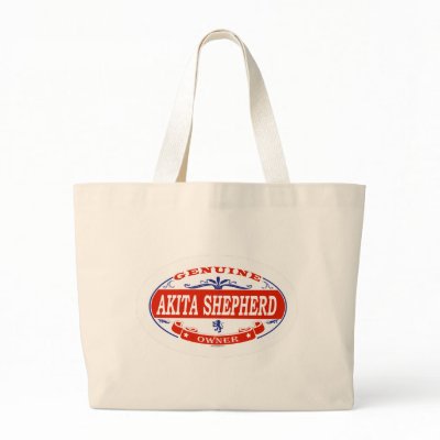 Akita Shepherd Tote Bag by GenuineDogOwner