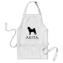 Akita Silhouette Apron