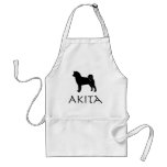 Akita Silhouette aprons