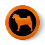 Akita Silhouette Pin