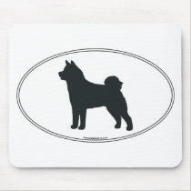 Akita Silhouette Mouse Mats