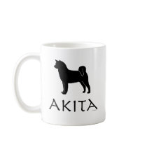 Akita Silhouette Mug