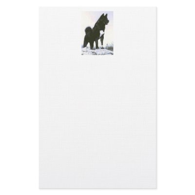 Akita Stationary Stationery by acker521