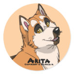 Akita Sticker