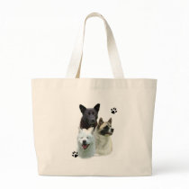Akita Trio Canvas Bags