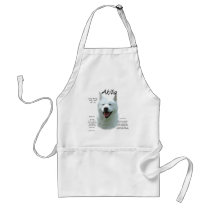 Akita (wht) History Design Apron