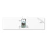 Akita (wht) History Design Bumper Stickers