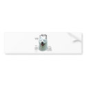 Akita (wht) History Design bumper stickers