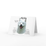 Akita (wht) History Design Card