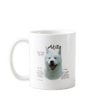 Akita (wht) History Design mugs