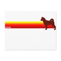 Akita With Stripes Postcard