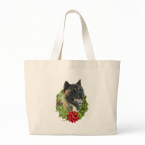 Akita Wreath Tote Bag