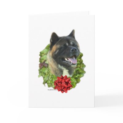 Akita Wreath by GreyWolfCreation
