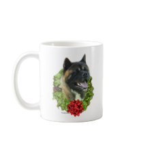 Akita Wreath Coffee Mug