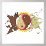 akita yin and yang 2 poster