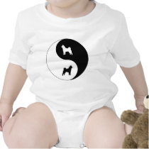 Akita Yin Yang Baby Bodysuits
