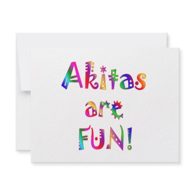 Akitas are Fun Invitations by TLArnold4