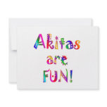 Akitas are Fun invitations