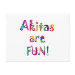 Akitas are Fun Postcard