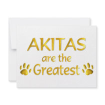 Akitas are Great Personalized Invites