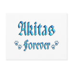 Akitas Forever Post Card