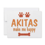 Akitas Make Me Happy invitations